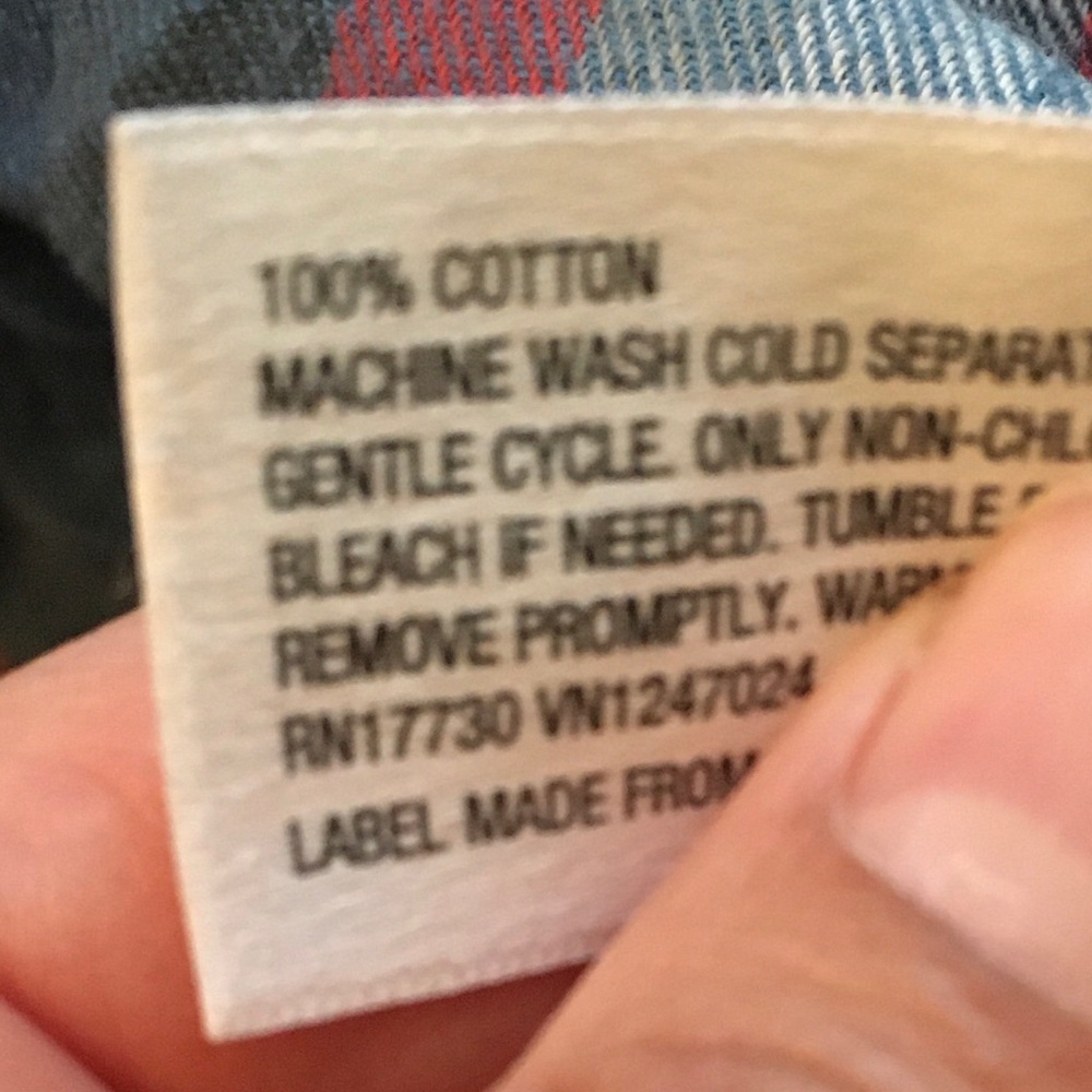 Mossimo Mens Flannel Button down small - Picture 5 of 5